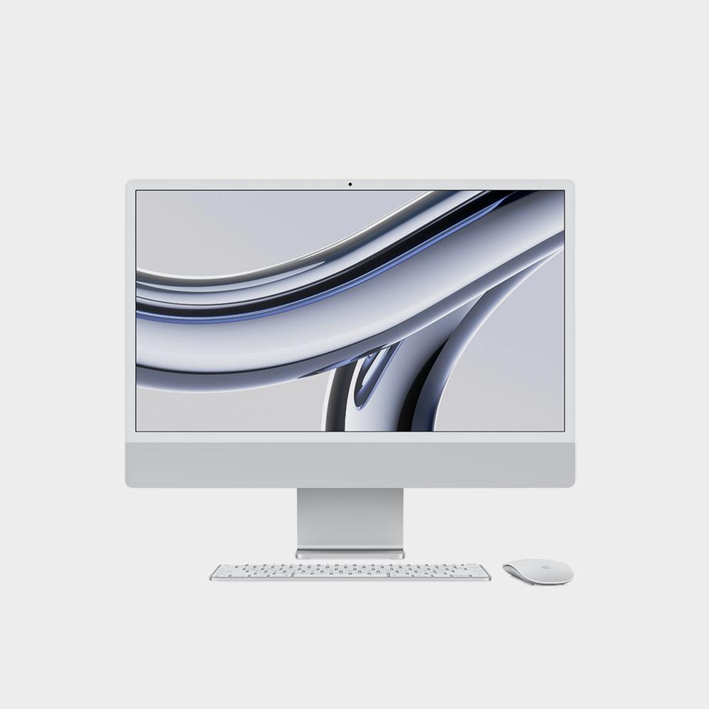 جهاز iMac مقاس 24 بوصة مزود بشاشة Retina 4 5K: شريحة Apple M3 مزودة بوحدة معالجة مركزية ذات 8 نواة ووحدة معالجة رسومات GPU ذات 10 نواة الصورة 4