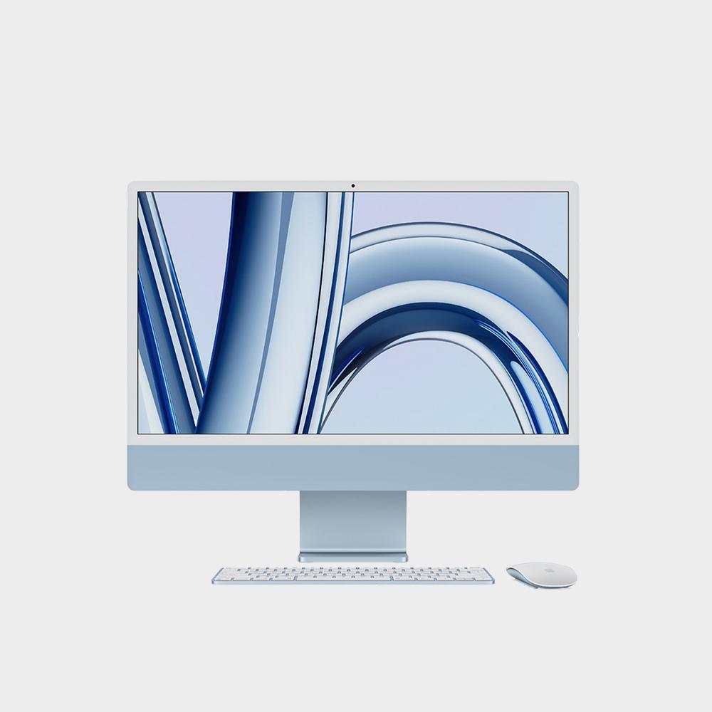 جهاز iMac مقاس 24 بوصة مزود بشاشة Retina 4 5K: شريحة Apple M3 مزودة بوحدة معالجة مركزية ذات 8 نواة ووحدة معالجة رسومات GPU ذات 10 نواة الصورة 2