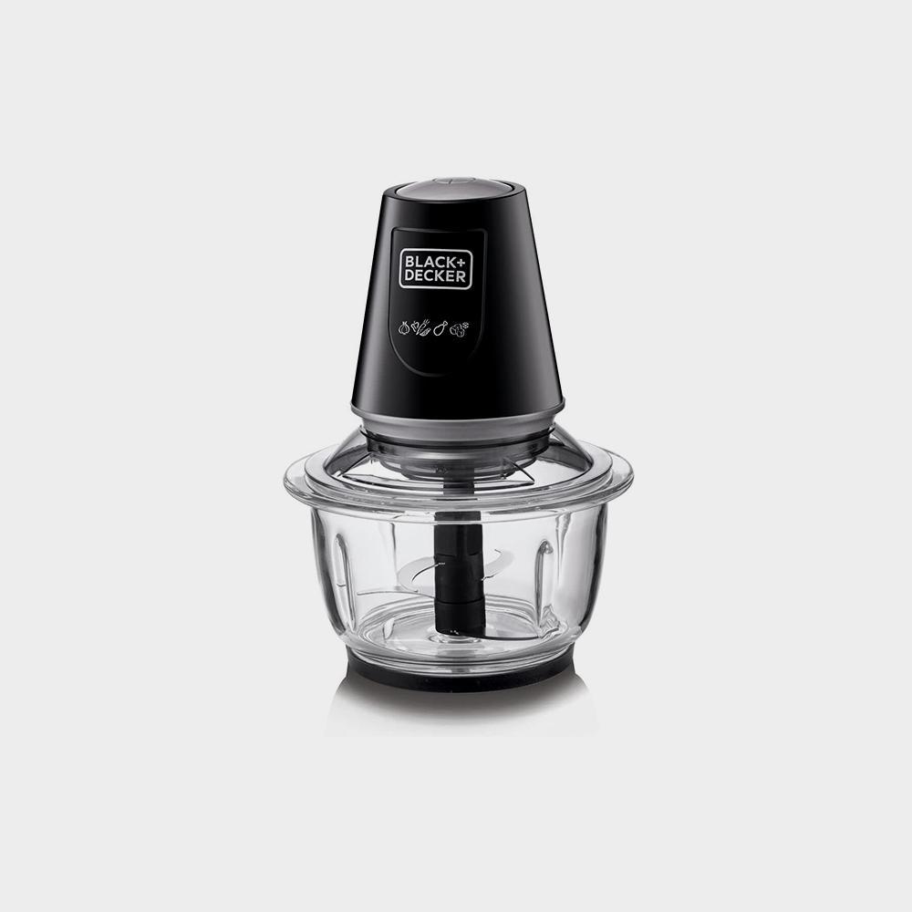 مفرمة زجاجية عمودية/مفرمة ذات سعة وعاء زجاجي مع نظام رباعي الشفرات قابل للإزالة الصورة 4