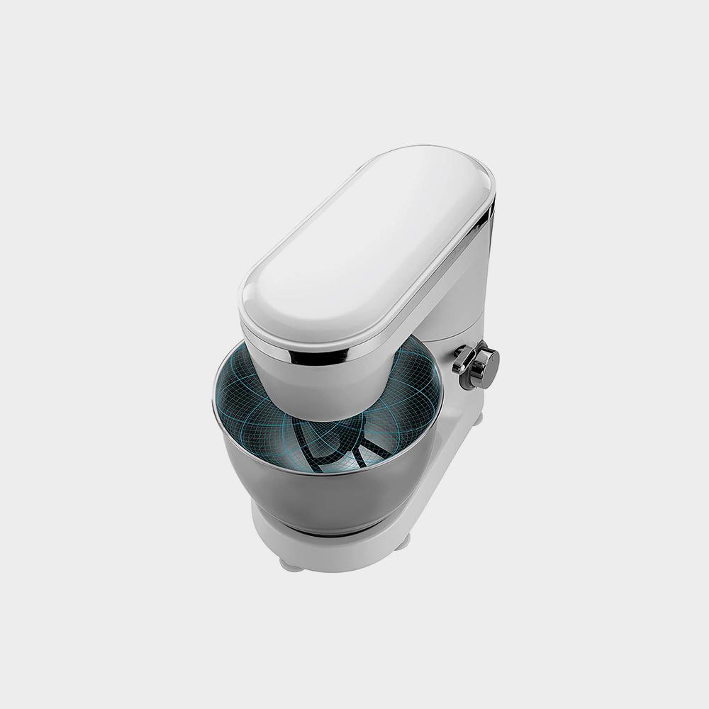 ماكينة خلاط المطبخ، قوة 1000 واط، سعة كبيرة 4 لتر، وعاء من الفولاذ المقاوم للصدأ الصورة 2