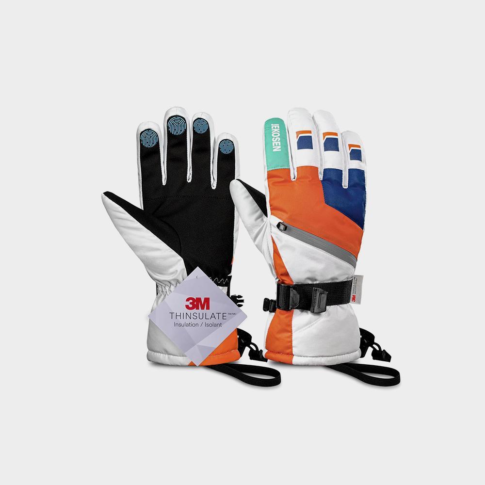 قفازات JEKOSEN للتزلج مقاومة للماء تعمل باللمس على الجليد قفازات شتوية تحافظ على الدفء الصورة 4