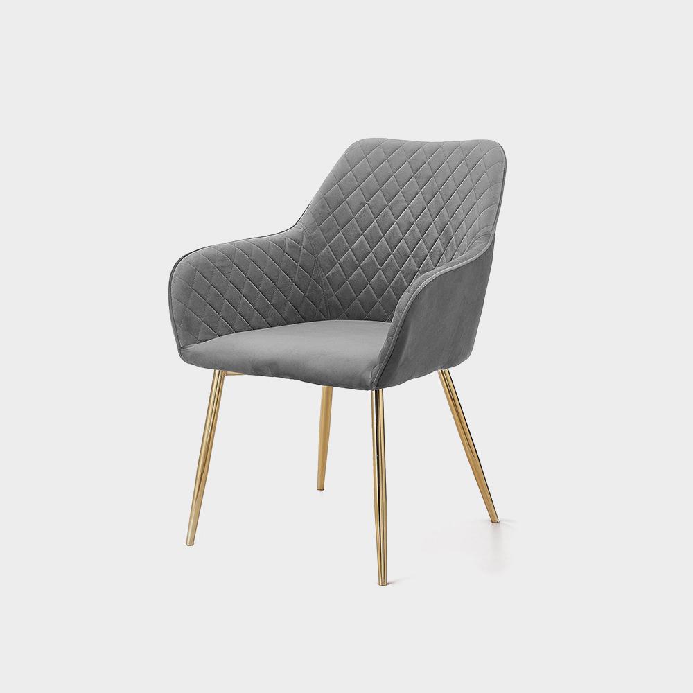 أنجيلا الفاخرة الحديثة مطعم الطعام كرسي الشمال منجد النسيج المخملية